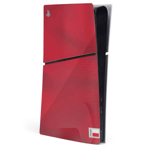 Poland Soccer Flag PS5 Slim Digital Edition Console Skin